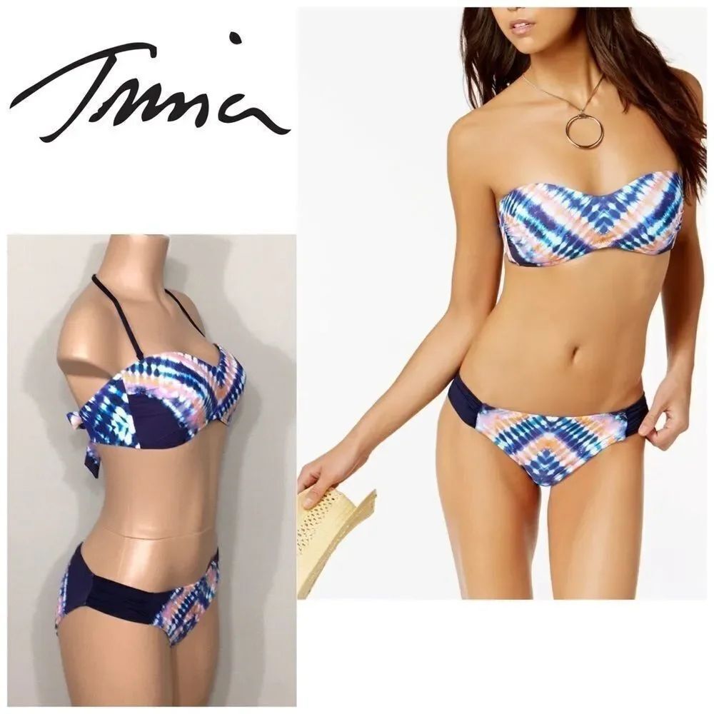New. Trina Turk Tie Dye bikini. 10-top/8-bottom
